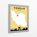 Tehran, Iran - Mapas de amor de la ciudad 86 - Emiliano Deificus | Cuadro decorativo de Canvas Lab