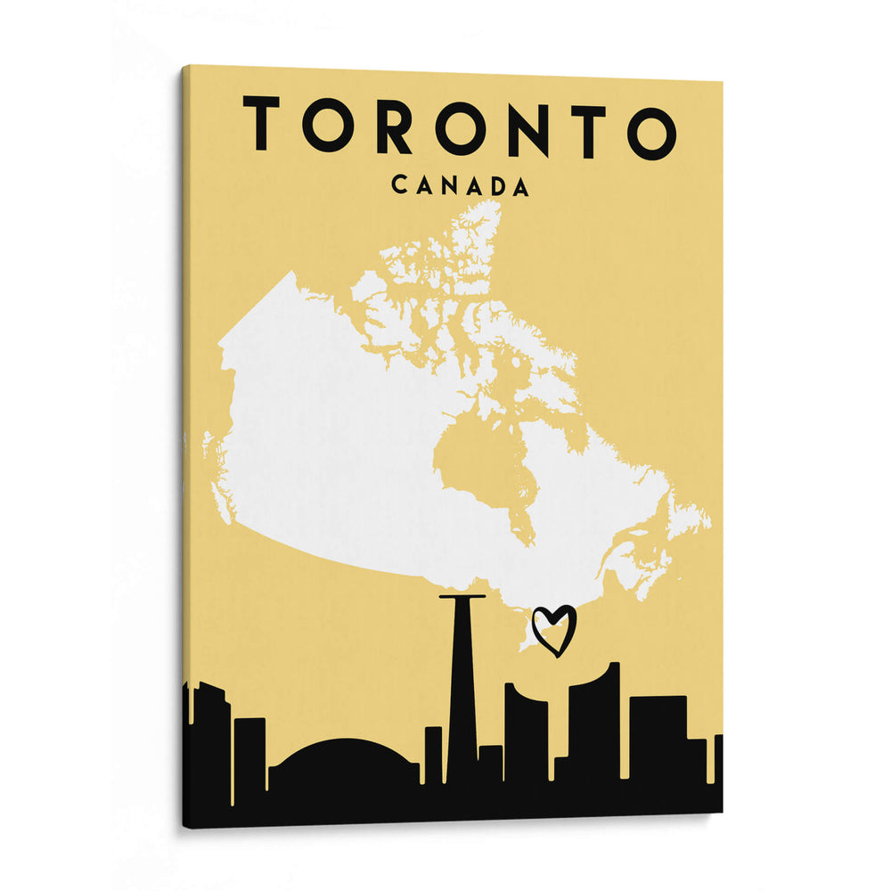 Toronto, Canada - Mapas de amor de la ciudad 89 - Emiliano Deificus | Cuadro decorativo de Canvas Lab