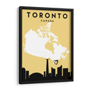 Toronto, Canada - Mapas de amor de la ciudad 89 - Emiliano Deificus | Cuadro decorativo de Canvas Lab