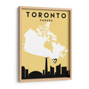 Toronto, Canada - Mapas de amor de la ciudad 89 - Emiliano Deificus | Cuadro decorativo de Canvas Lab