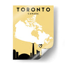 Toronto, Canada - Mapas de amor de la ciudad 89 - Emiliano Deificus | Cuadro decorativo de Canvas Lab