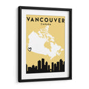 Vancouver, Canada - Mapas de amor de la ciudad 90 - Emiliano Deificus | Cuadro decorativo de Canvas Lab