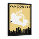Vancouver, Canada - Mapas de amor de la ciudad 90 - Emiliano Deificus | Cuadro decorativo de Canvas Lab