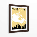 Vancouver, Canada - Mapas de amor de la ciudad 90 - Emiliano Deificus | Cuadro decorativo de Canvas Lab