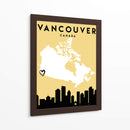 Vancouver, Canada - Mapas de amor de la ciudad 90 - Emiliano Deificus | Cuadro decorativo de Canvas Lab