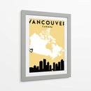 Vancouver, Canada - Mapas de amor de la ciudad 90 - Emiliano Deificus | Cuadro decorativo de Canvas Lab