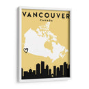 Vancouver, Canada - Mapas de amor de la ciudad 90 - Emiliano Deificus | Cuadro decorativo de Canvas Lab