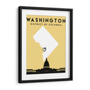 Washington, DC - Mapas de amor de la ciudad 93 - Emiliano Deificus | Cuadro decorativo de Canvas Lab