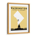 Washington, DC - Mapas de amor de la ciudad 93 - Emiliano Deificus | Cuadro decorativo de Canvas Lab