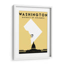 Washington, DC - Mapas de amor de la ciudad 93 - Emiliano Deificus | Cuadro decorativo de Canvas Lab