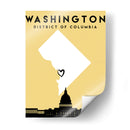 Washington, DC - Mapas de amor de la ciudad 93 - Emiliano Deificus | Cuadro decorativo de Canvas Lab