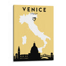 Venecia, Italia, Mapas de amor de la ciudad 91 - Emiliano Deificus | Cuadro decorativo de Canvas Lab