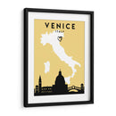 Venecia, Italia, Mapas de amor de la ciudad 91 - Emiliano Deificus | Cuadro decorativo de Canvas Lab