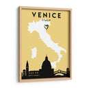 Venecia, Italia, Mapas de amor de la ciudad 91 - Emiliano Deificus | Cuadro decorativo de Canvas Lab