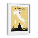 Venecia, Italia, Mapas de amor de la ciudad 91 - Emiliano Deificus | Cuadro decorativo de Canvas Lab