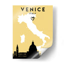Venecia, Italia, Mapas de amor de la ciudad 91 - Emiliano Deificus | Cuadro decorativo de Canvas Lab