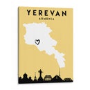 Yerevan, Armenia, Mapas de amor de la ciudad 94 - Emiliano Deificus | Cuadro decorativo de Canvas Lab