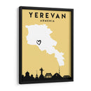 Yerevan, Armenia, Mapas de amor de la ciudad 94 - Emiliano Deificus | Cuadro decorativo de Canvas Lab