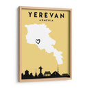 Yerevan, Armenia, Mapas de amor de la ciudad 94 - Emiliano Deificus | Cuadro decorativo de Canvas Lab