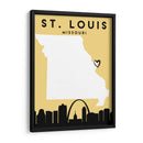 St. Louis, Missouri, Mapas de amor de la ciudad 82 - Emiliano Deificus | Cuadro decorativo de Canvas Lab