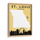 St. Louis, Missouri, Mapas de amor de la ciudad 82 - Emiliano Deificus | Cuadro decorativo de Canvas Lab