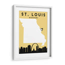 St. Louis, Missouri, Mapas de amor de la ciudad 82 - Emiliano Deificus | Cuadro decorativo de Canvas Lab