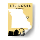 St. Louis, Missouri, Mapas de amor de la ciudad 82 - Emiliano Deificus | Cuadro decorativo de Canvas Lab