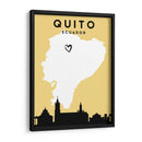 Quito, Ecuador, Mapas de amor de la ciudad 70 - Emiliano Deificus | Cuadro decorativo de Canvas Lab