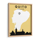 Quito, Ecuador, Mapas de amor de la ciudad 70 - Emiliano Deificus | Cuadro decorativo de Canvas Lab