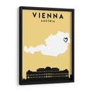Vienna, Austria, Mapas de amor de la ciudad 92 - Emiliano Deificus | Cuadro decorativo de Canvas Lab