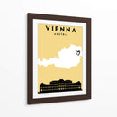 Vienna, Austria, Mapas de amor de la ciudad 92 - Emiliano Deificus | Cuadro decorativo de Canvas Lab