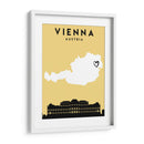 Vienna, Austria, Mapas de amor de la ciudad 92 - Emiliano Deificus | Cuadro decorativo de Canvas Lab
