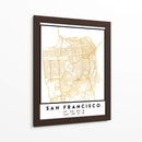 San Francisco, 1 mapas 68 - Emiliano Deificus | Cuadro decorativo de Canvas Lab