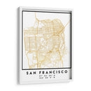 San Francisco, 1 mapas 68 - Emiliano Deificus | Cuadro decorativo de Canvas Lab