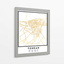 Tehran, 1 mapas 65 - Emiliano Deificus | Cuadro decorativo de Canvas Lab