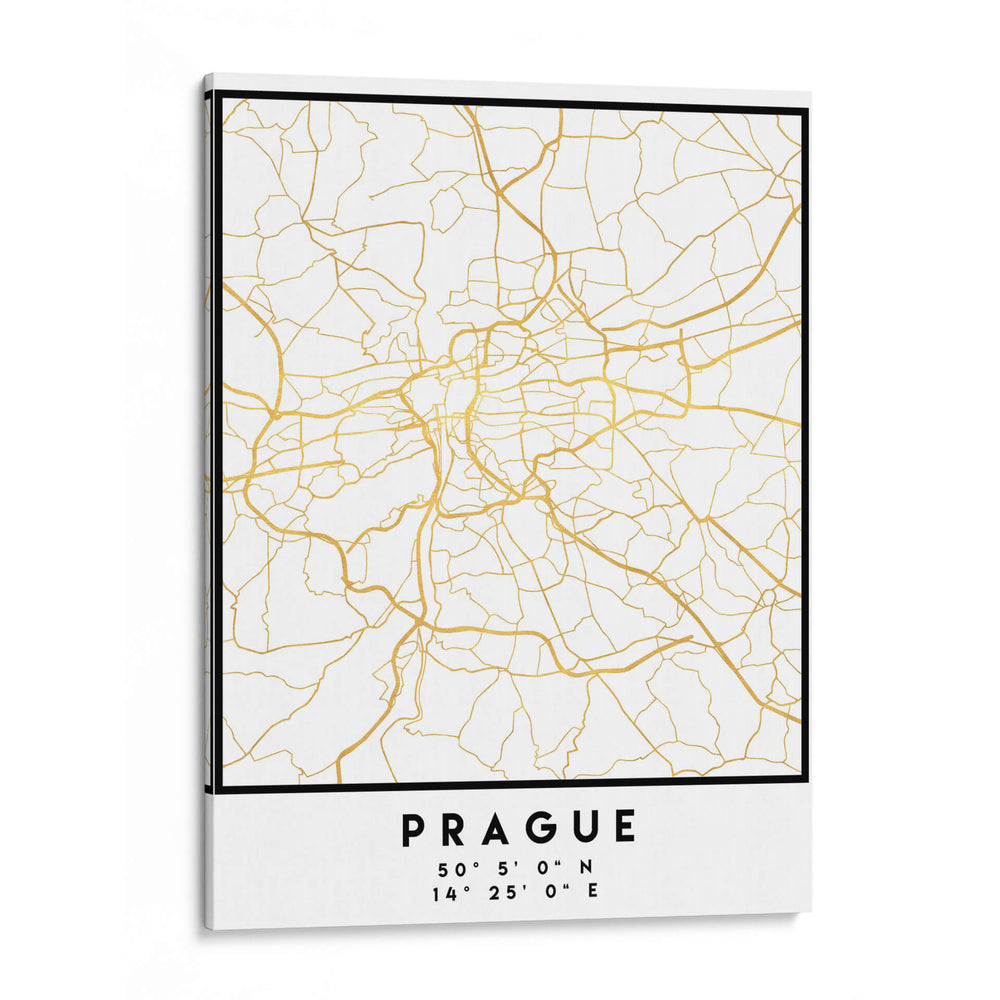 Praga, 1 Mapas 63 - Emiliano Deificus | Cuadro decorativo de Canvas Lab