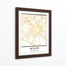 Milan, 1 Mapas 62 - Emiliano Deificus | Cuadro decorativo de Canvas Lab