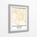 Milan, 1 Mapas 62 - Emiliano Deificus | Cuadro decorativo de Canvas Lab