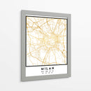 Milan, 1 Mapas 62 - Emiliano Deificus | Cuadro decorativo de Canvas Lab