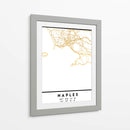 Nápoles, 1 Mapas 61 - Emiliano Deificus | Cuadro decorativo de Canvas Lab