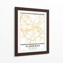 Florencia, 1 mapas 60 - Emiliano Deificus | Cuadro decorativo de Canvas Lab