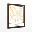 Florencia, 1 mapas 60 - Emiliano Deificus | Cuadro decorativo de Canvas Lab