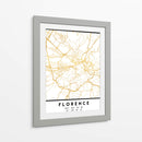 Florencia, 1 mapas 60 - Emiliano Deificus | Cuadro decorativo de Canvas Lab