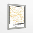 Florencia, 1 mapas 60 - Emiliano Deificus | Cuadro decorativo de Canvas Lab