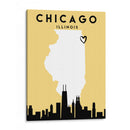 Chicago - Mapas de amor de la ciudad 21 - Emiliano Deificus | Cuadro decorativo de Canvas Lab
