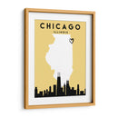 Chicago - Mapas de amor de la ciudad 21 - Emiliano Deificus | Cuadro decorativo de Canvas Lab