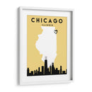 Chicago - Mapas de amor de la ciudad 21 - Emiliano Deificus | Cuadro decorativo de Canvas Lab
