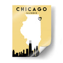 Chicago - Mapas de amor de la ciudad 21 - Emiliano Deificus | Cuadro decorativo de Canvas Lab