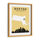 Boston - Mapas de amor de la ciudad 16 - Emiliano Deificus | Cuadro decorativo de Canvas Lab