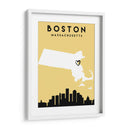 Boston - Mapas de amor de la ciudad 16 - Emiliano Deificus | Cuadro decorativo de Canvas Lab